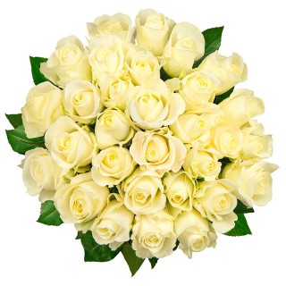 Букет из белых роз №13